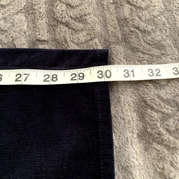 Talbots Navy Blue Stretch Corduroy Straight Leg 5 Pocket Pant Size 14 - Picture 6 of 8